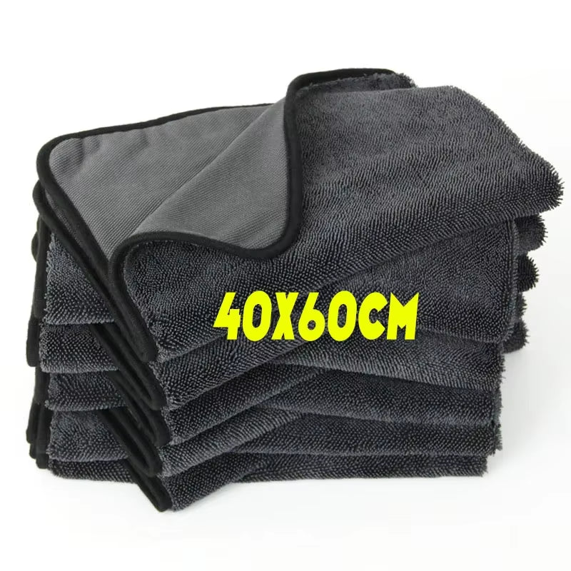1/2Pcs Professional Microfiber Towels Car Washing Towel Micro Fiber Auto Extra Soft Rag Fast Drying Cloth for Car Wash Accessory