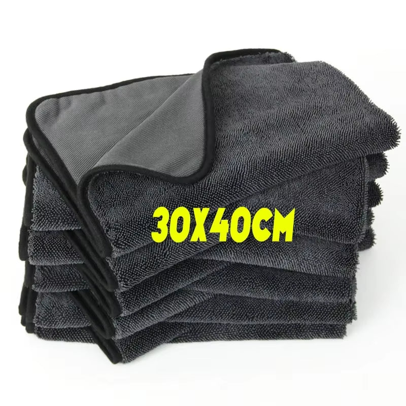 1/2Pcs Professional Microfiber Towels Car Washing Towel Micro Fiber Auto Extra Soft Rag Fast Drying Cloth for Car Wash Accessory
