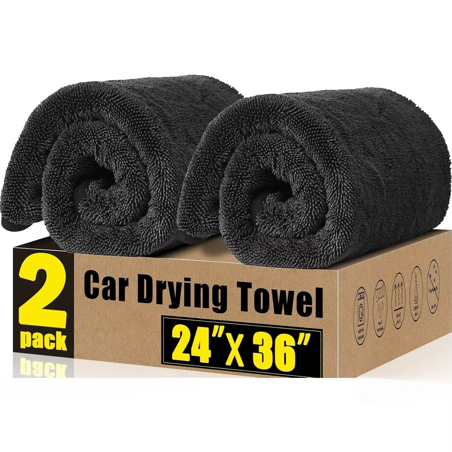 1/2Pcs Professional Microfiber Towels Car Washing Towel Micro Fiber Auto Extra Soft Rag Fast Drying Cloth for Car Wash Accessory