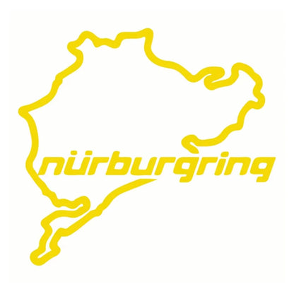 Reflective Car Stickers Car Decoration Stickers Nurburgring Map Graffiti Car Body Stickers Car Triangle Window Stiickers